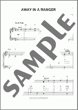 Away In A Manger(Traditional) 楽譜 ピアノ（ソロ） ダウンロード