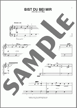 Bist Du Bei Mir (You Are With Me)(Johann Sebastian Bach) 楽譜 ピアノ（ソロ） ダウンロード
