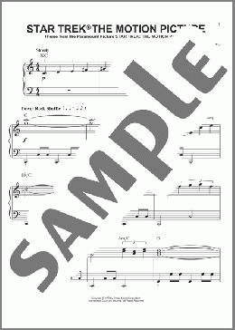 Star Trek The Motion Picture(Jerry Goldsmith/Star Trek(R)) 楽譜 ピアノ（ソロ） ダウンロード