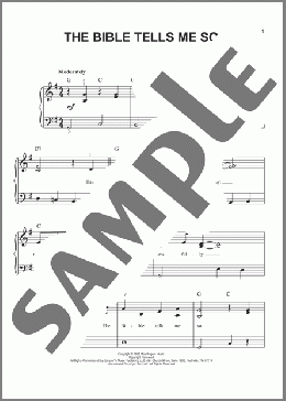 The Bible Tells Me So(Dale Evans) 楽譜 ピアノ（ソロ） ダウンロード