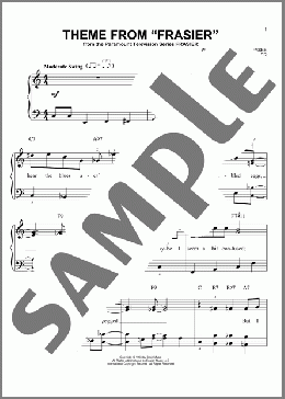 Theme From ”Frasier”(Bruce Miller/TV Theme Song) 楽譜 ピアノ（ソロ） ダウンロード