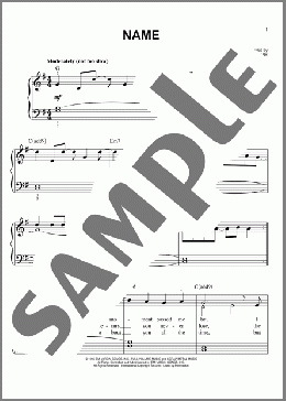 Name(Goo Goo Dolls) 楽譜 ピアノ（ソロ） ダウンロード