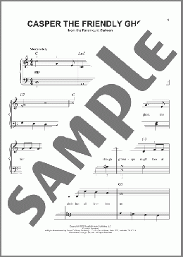 Casper The Friendly Ghost(TV Theme Song/Jerry Livingston) 楽譜 ピアノ（ソロ） ダウンロード