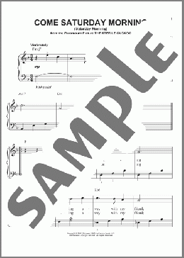 Come Saturday Morning (Saturday Morning)(Tony Bennett) 楽譜 ピアノ（ソロ） ダウンロード