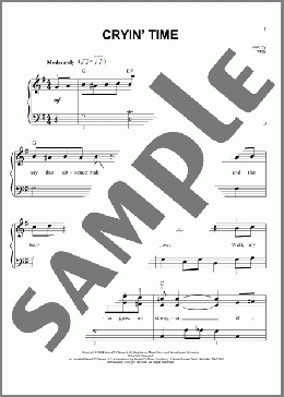 Cryin' Time(Buck Owens) 楽譜 ピアノ（ソロ） ダウンロード