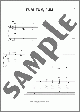 Fum, Fum, Fum(Traditional Catalonian Carol) 楽譜 ピアノ（ソロ） ダウンロード