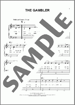 The Gambler(Kenny Rogers) 楽譜 その他 ダウンロード