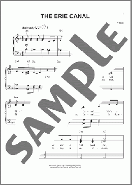 The Erie Canal(New York Work Song) 楽譜 ピアノ（ソロ） ダウンロード
