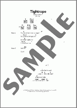 Tightrope(The Stone Roses) 楽譜 ギター（コード） ダウンロード