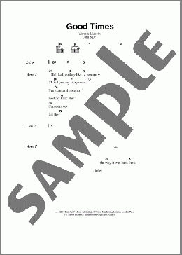 Good Times(The Stone Roses) 楽譜 ギター（コード） ダウンロード
