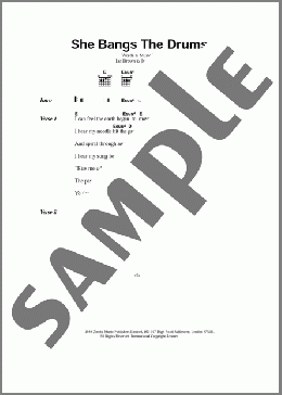She Bangs The Drums(The Stone Roses) 楽譜 ギター（コード） ダウンロード