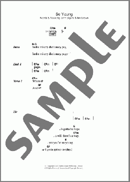 So Young(The Stone Roses) 楽譜 ギター（コード） ダウンロード