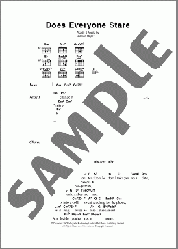Does Everyone Stare(The Police) 楽譜 ギター（コード） ダウンロード