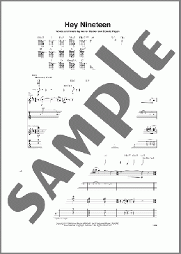 Hey Nineteen(Steely Dan) 楽譜 ギター（ソロ） ダウンロード