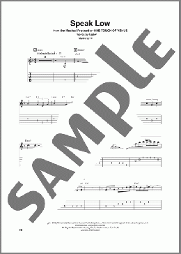 Speak Low(Kurt Weill) 楽譜 ギター（ソロ） ダウンロード