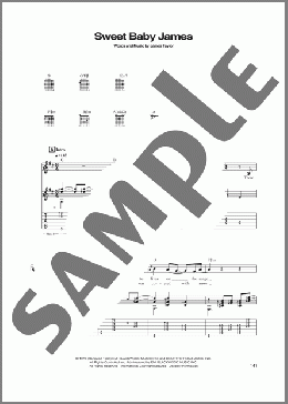 Sweet Baby James(James Taylor) 楽譜 ギター（ソロ） ダウンロード
