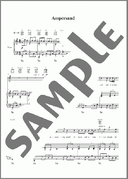 Ampersand(Amanda Palmer) 楽譜 ピアノ & ボーカル & ギター ダウンロード