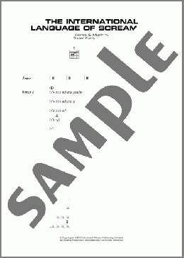The International Language Of Screaming(Super Furry Animals) 楽譜 ギター（コード） ダウンロード