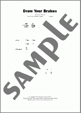 Draw Your Brakes(Scotty) 楽譜 ギター（コード） ダウンロード