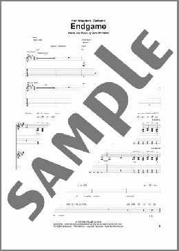 Endgame(Megadeth) 楽譜 ギター（ソロ） ダウンロード