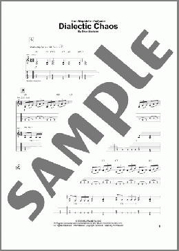 Dialectic Chaos(Megadeth) 楽譜 ギター（ソロ） ダウンロード
