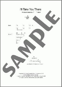I'll Take You There(The Staple Singers) 楽譜 ギター（コード） ダウンロード