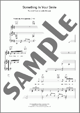 Something In Your Smile(Bobby Darin) 楽譜 その他 ダウンロード