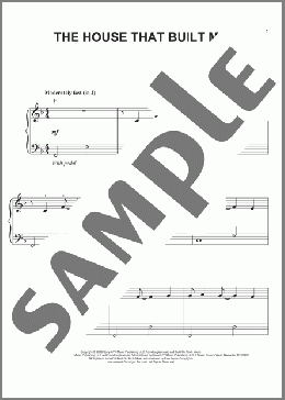 The House That Built Me(Miranda Lambert) 楽譜 ピアノ（ソロ） ダウンロード
