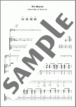 The Gnome(Pink Floyd) 楽譜 ギター（ソロ） ダウンロード