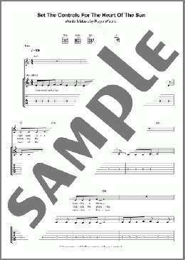 Set The Controls For The Heart Of The Sun(Pink Floyd) 楽譜 ギター（ソロ） ダウンロード