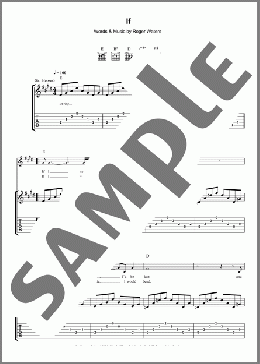 If(Pink Floyd) 楽譜 ギター（ソロ） ダウンロード