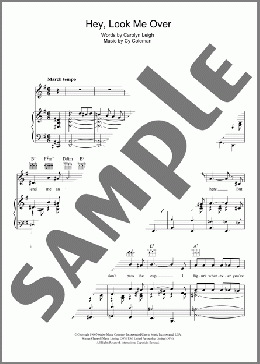 Hey, Look Me Over(Cy Coleman/Lucille Ball/Wildcat (Musical)) 楽譜 その他 ダウンロード