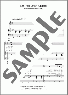 See You Later, Alligator(Bill Haley) 楽譜 その他 ダウンロード