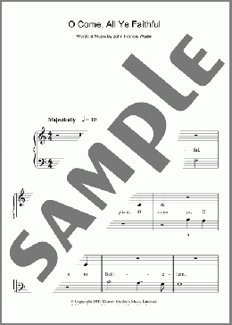 O Come, All Ye Faithful (Adeste Fideles)(John Francis Wade) 楽譜 ピアノ（ソロ） ダウンロード
