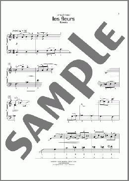 Flowers(Darius Milhaud) 楽譜 ピアノ（ソロ） ダウンロード