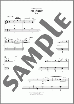 Toys(Darius Milhaud) 楽譜 ピアノ（ソロ） ダウンロード