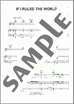 If I Ruled The World(Jamie Cullum/Leslie Bricusse) 楽譜 ピアノ & ボーカル & ギター ダウンロード