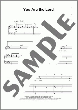You Are The Lord(Jeremy Camp) 楽譜 ピアノ & ボーカル & ギター ダウンロード