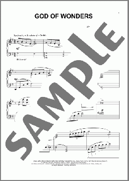 God Of Wonders [Jazz version] (arr. Phillip Keveren)(Marc Byrd) 楽譜 ピアノ（ソロ） ダウンロード