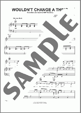 Wouldn't Change A Thing (from Camp Rock 2)(Demi Lovato & Joe Jonas) 楽譜 ピアノ & ボーカル & ギター ダウンロード