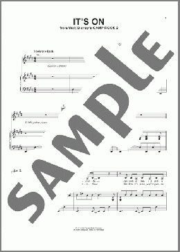 It's On (from Camp Rock 2)(Demi Lovato) 楽譜 ピアノ & ボーカル & ギター ダウンロード