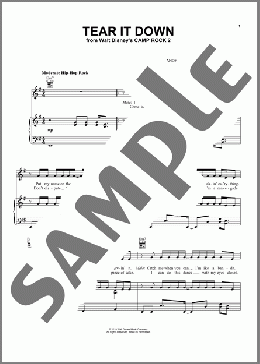 Tear It Down (from Camp Rock 2)(Meaghan Martin) 楽譜 ピアノ & ボーカル & ギター ダウンロード