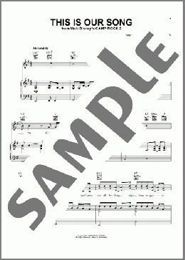 This Is Our Song (from Camp Rock 2)(Demi Lovato & Joe Jonas) 楽譜 ピアノ & ボーカル & ギター ダウンロード