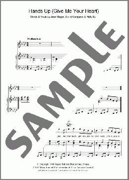 Hands Up (Give Me Your Heart)(Ottawan) 楽譜 その他 ダウンロード