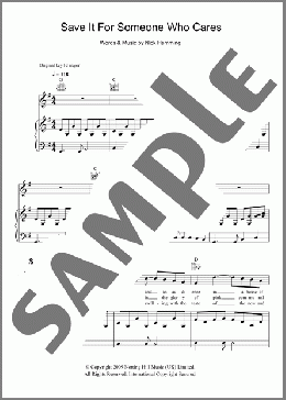 Save It For Someone Who Cares(The Leisure Society) 楽譜 その他 ダウンロード