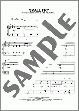 Small Fry(Hoagy Carmichael) 楽譜 ピアノ（ソロ） ダウンロード