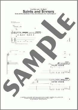 Saints And Sinners(Godsmack) 楽譜 ギター（ソロ） ダウンロード