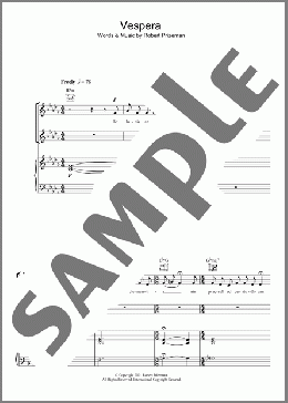 Vespera(Aled Jones) 楽譜 その他 ダウンロード