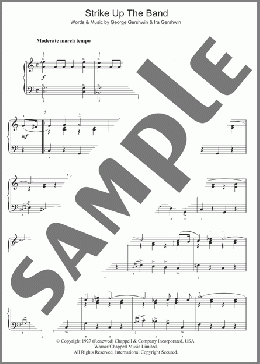 Strike Up The Band(George Gershwin) 楽譜 ピアノ（ソロ） ダウンロード
