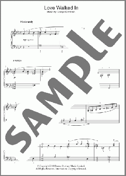 Love Walked In(George Gershwin) 楽譜 ピアノ（ソロ） ダウンロード